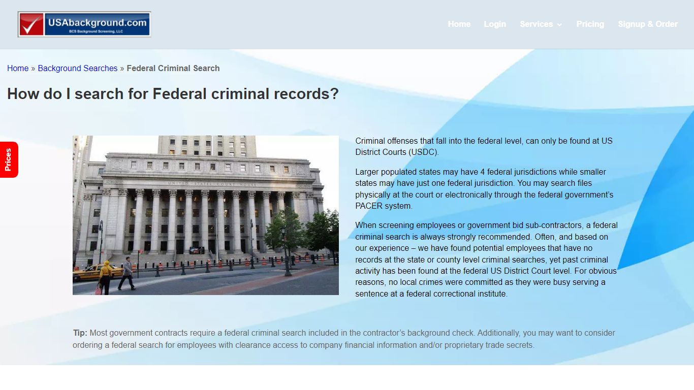 Federal Criminal Records Search - US District Courts (USDC)